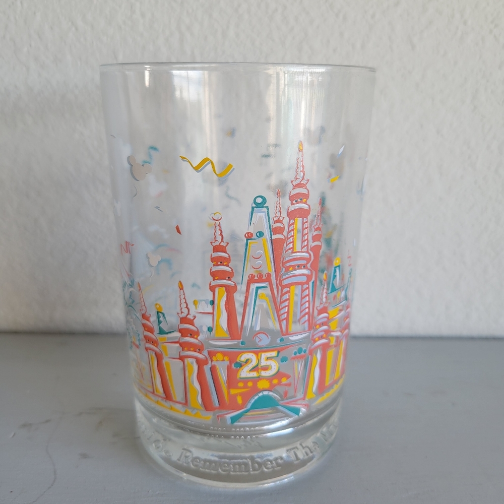 Disney 25th Anniversary Vintage Glass